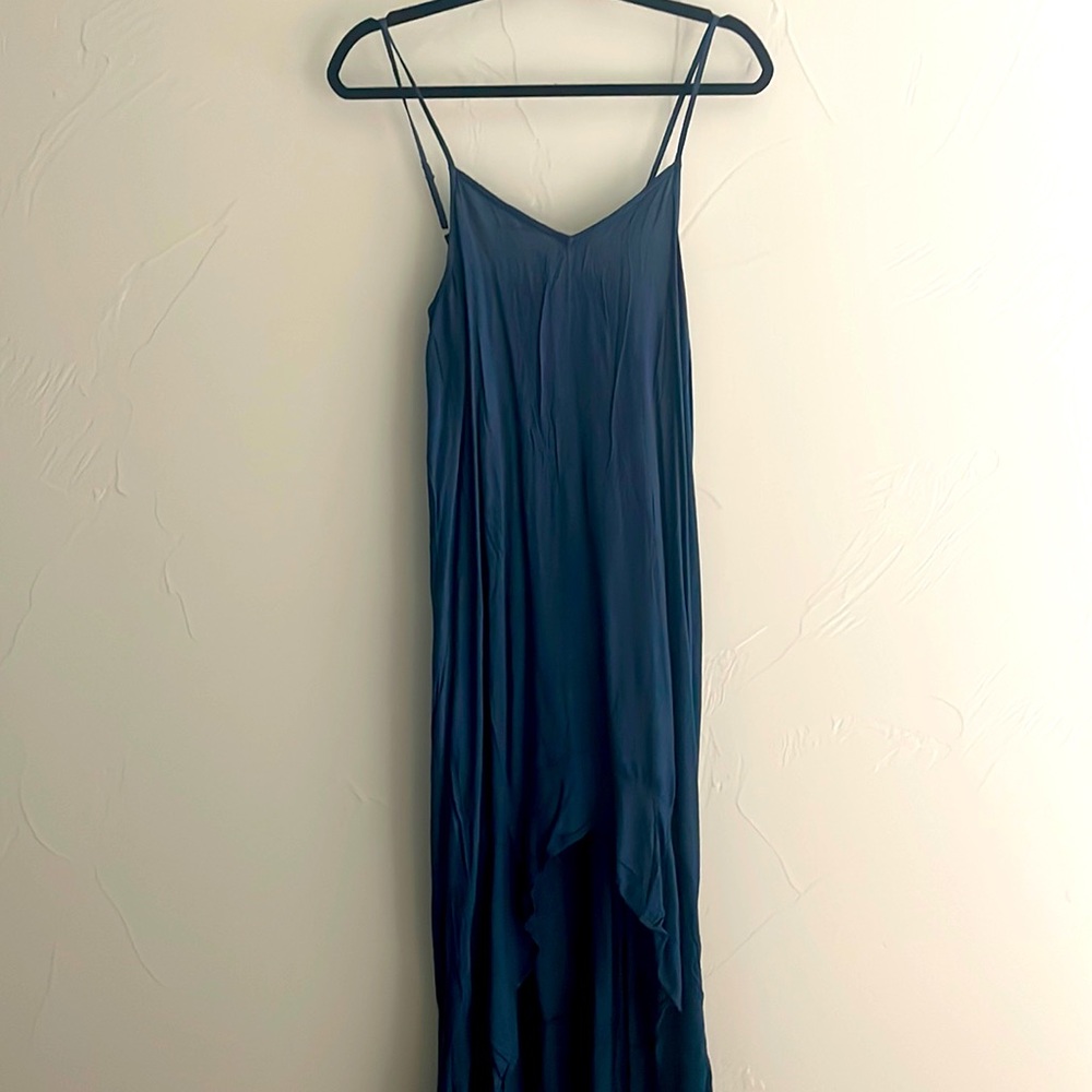 Boheme summer dress/swim cover up in dark blue, size S